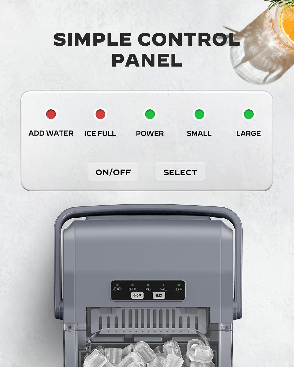 Nugget Ice Maker Countertop, Silonn Chewable Pellet Ice Machine with Self-Cleanin Function, 36lbs/24H Portable Ice Makers for Home Kitchen Officce, Black