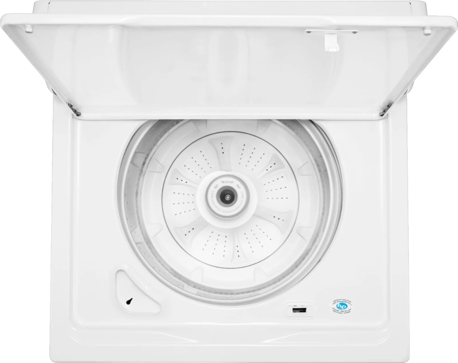 Maytag – 3.8 Cu. Ft. High Efficiency Top Load Washer with PowerWash Agitator – White