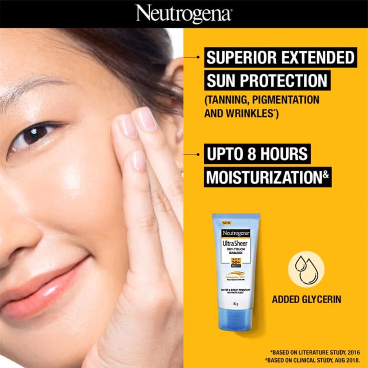 Neutrogena Ultra Sheer Dry Touch Sunblock SPF 50+ Sunscreen (White,80 g))