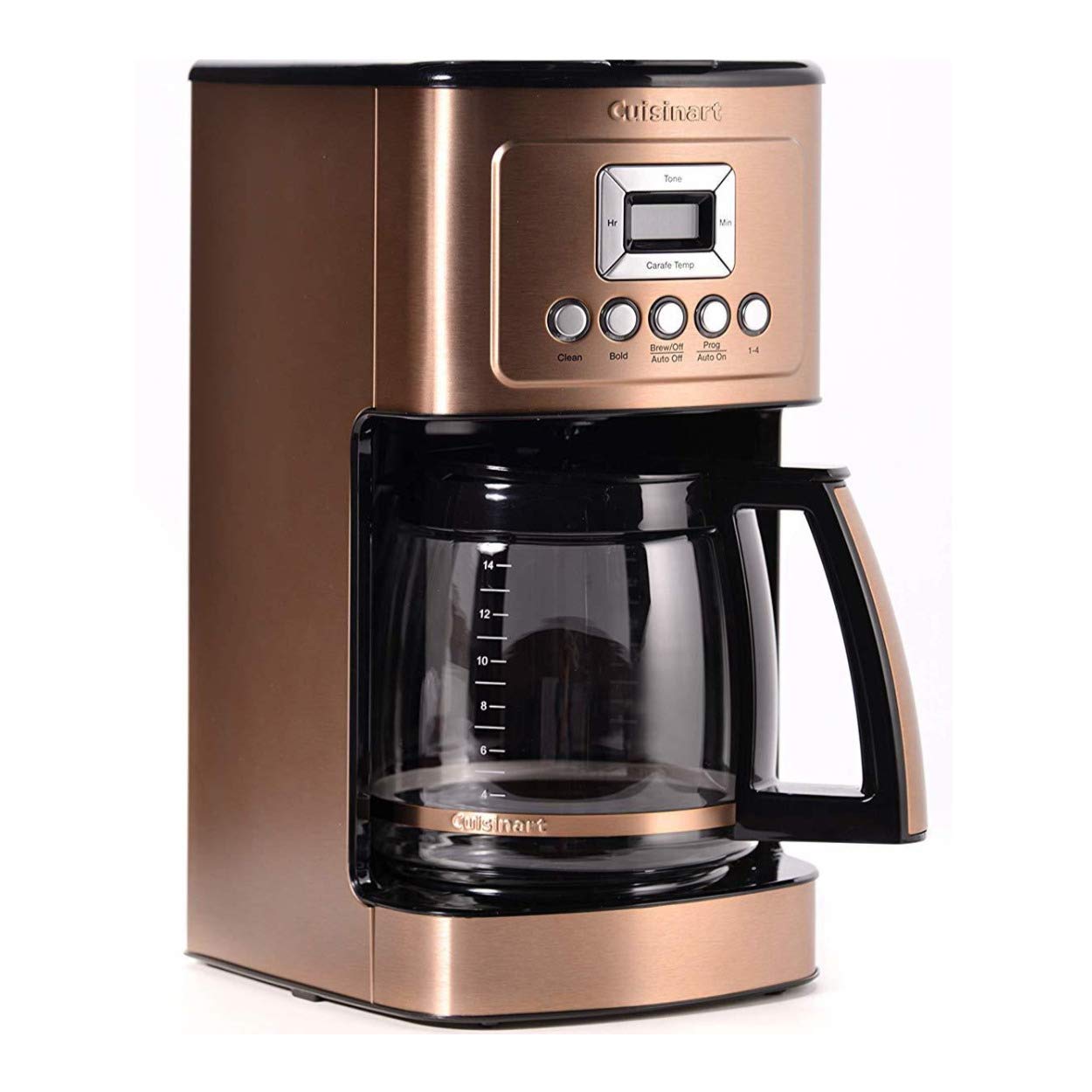 Cuisinart 14-Cup Coffee Maker, Programmable PerfecTemp Glass Carafe Coffee Machine with 1-4 Cup Setting, Brew Strength Control and Pause, Stainless Steel, DCC-3200NAS