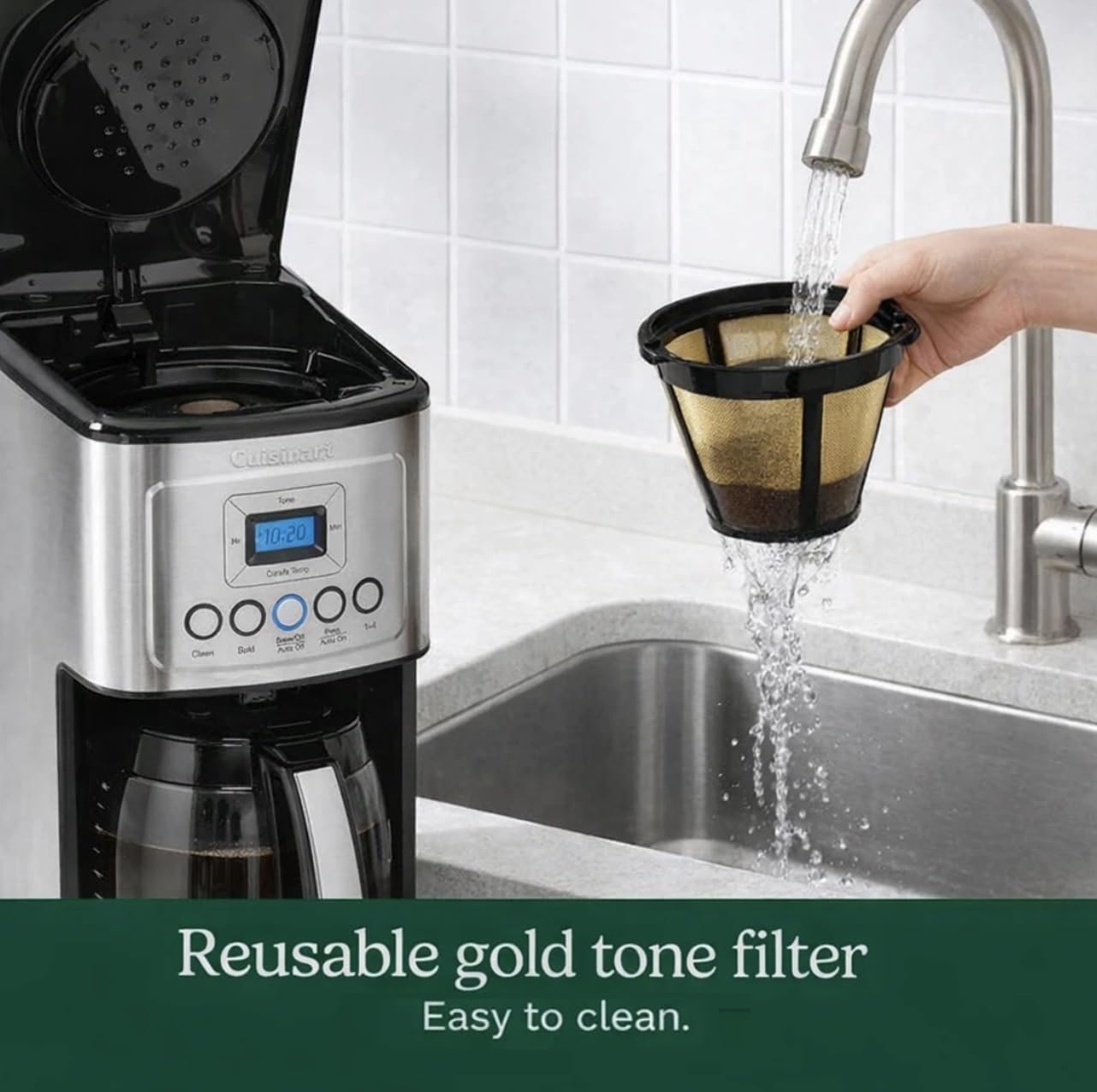 Cuisinart 14-Cup Coffee Maker, Programmable PerfecTemp Glass Carafe Coffee Machine with 1-4 Cup Setting, Brew Strength Control and Pause, Stainless Steel, DCC-3200NAS