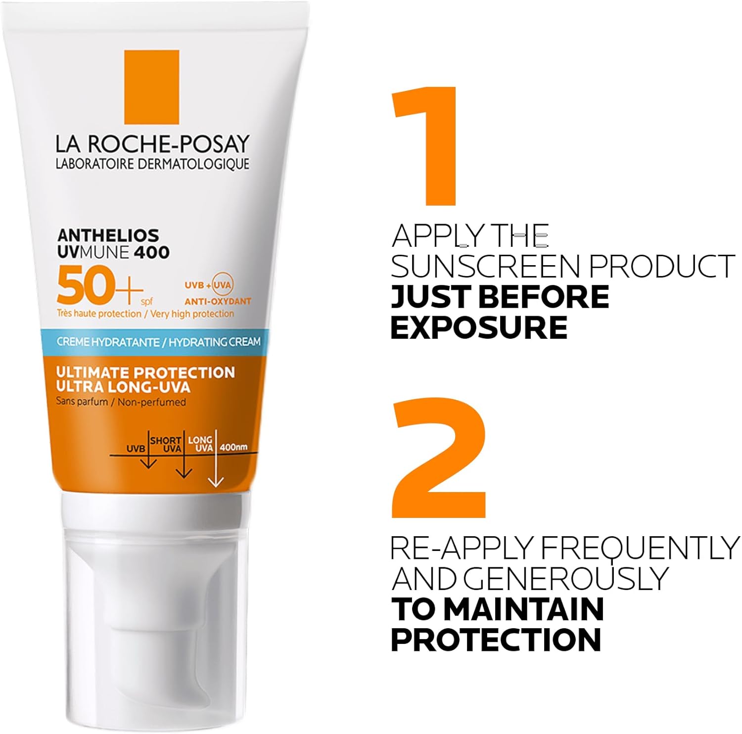 La Roche-Posay Anthelios UVMune 400 Moisturizing Sunscreen SPF50+ 50ml