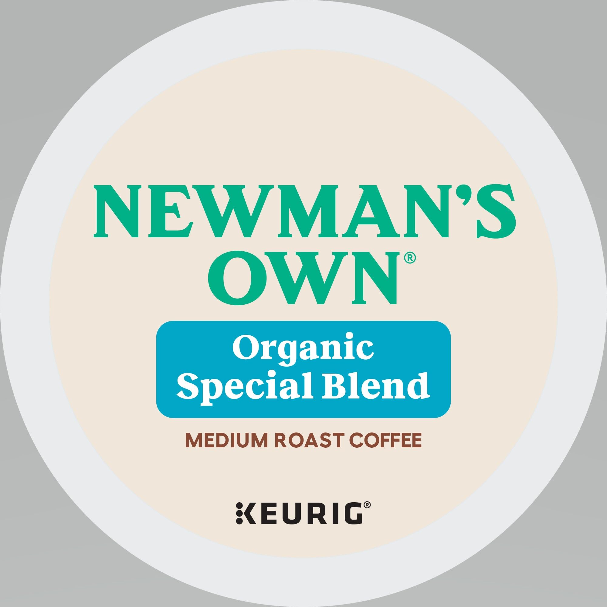 Newman's Own Organics Special Blend Keurig Single-Serve K-Cup Pods, Medium Roast Coffee, 96 Count