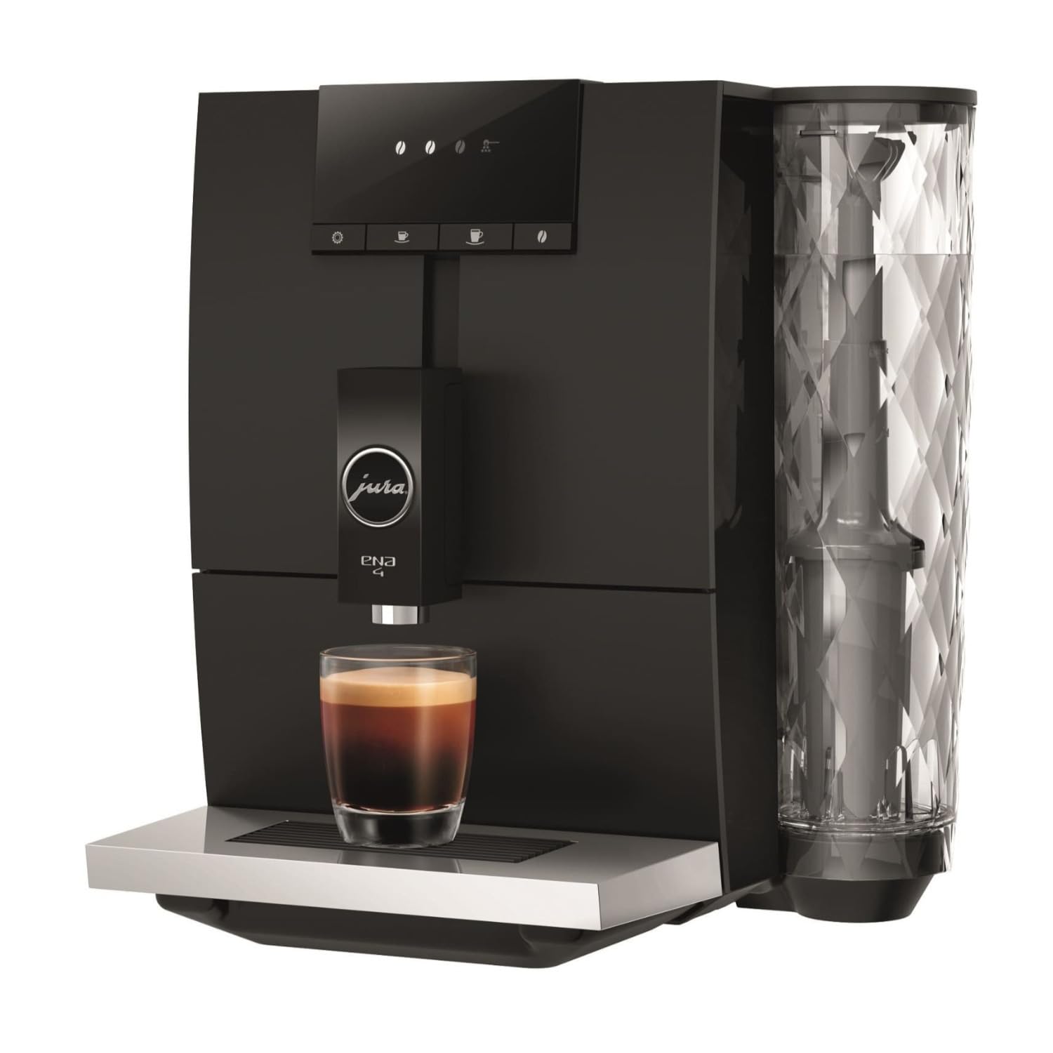 Jura ENA 4 Metropolitan Black Espresso Machine Bundle 3-Phase Cleaning Tablets Clearyl Smart+ Filter Cartridge Water Stabilizer (2-Pack) (4 Items)