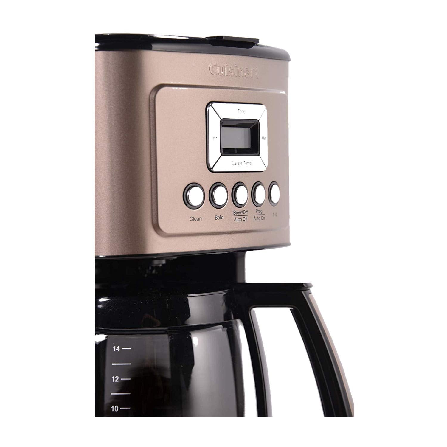 Cuisinart 14-Cup Coffee Maker, Programmable PerfecTemp Glass Carafe Coffee Machine with 1-4 Cup Setting, Brew Strength Control and Pause, Stainless Steel, DCC-3200NAS