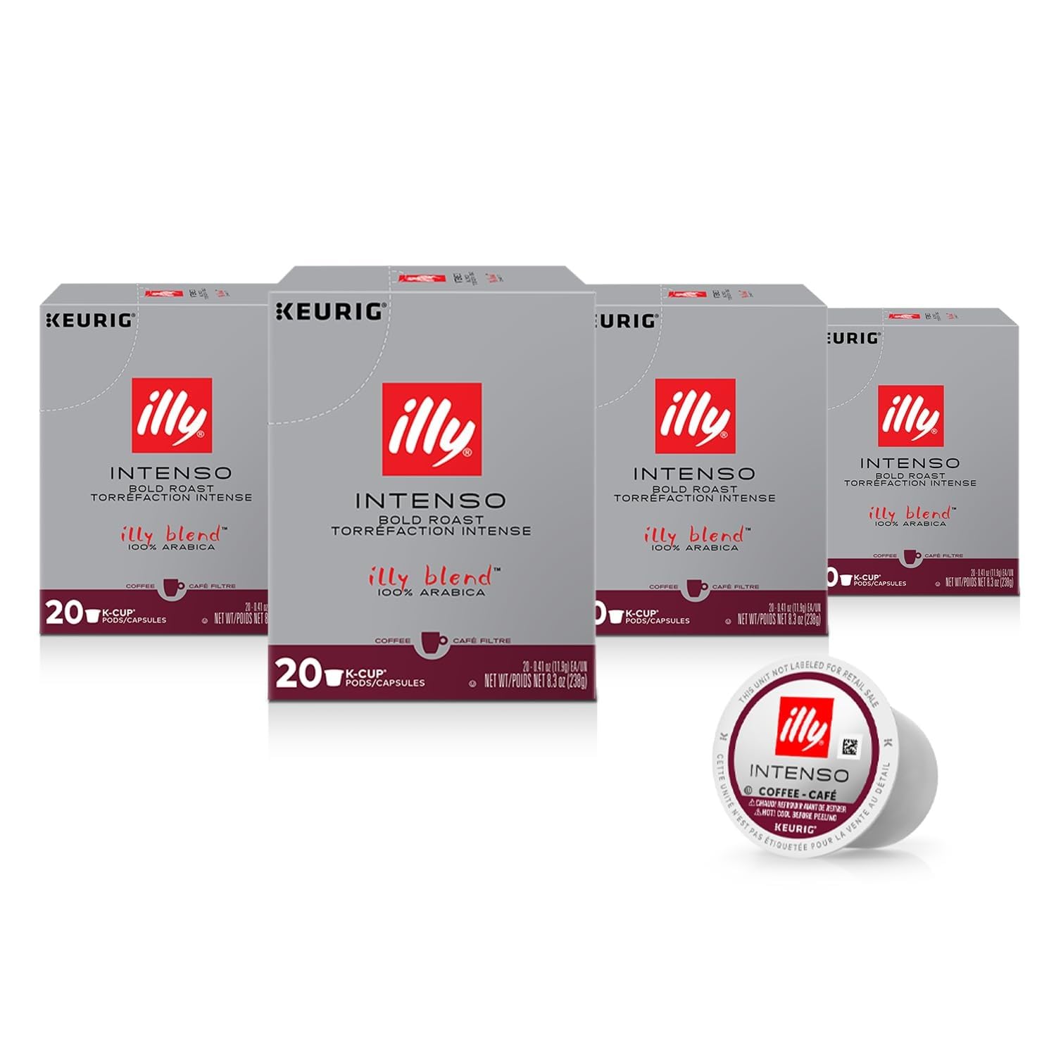 Illy Coffee K Cups - Pods For Keurig Machines – Classico Roast - Caramel, Orange Blossom & Jasmine - Mild, Flavorful & Balanced Flavor - No Preservatives – 32 Count