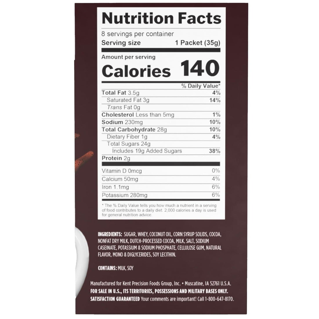 Candy Shop Cocoa HERSHEY'S Milk Chocolate Cocoa Mix, Hot Chocolate, Make Hot or Iced Cocoa, Made With Real Milk, Gluten Free, 1.25 oz packet (24 count)