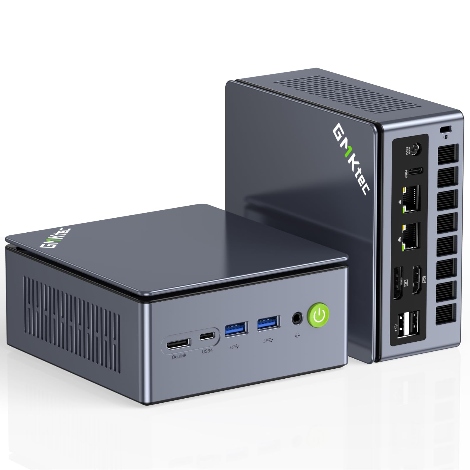 GMKtec K12 Gaming Mini PC Oculink AMD Ryzen 7 H 255 (Upgraded 8745HS) 32GB DDR5 RAM 512GB SSD, Desktop Computer Radeon 780M Graphics, 3X M.2 2280 Storage Expansion, Dual NIC 2.5G, HDMI 2.1, USB4