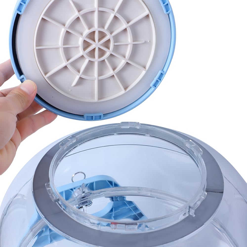 WonderWash Portable Washing Machine for Apartment & Tiny Spaces - Manual Hand Clothes Washer with Retro Design - Clean Laundry Anywhere with Our Countertop, Non-Electric, Small Washer (Transparent)