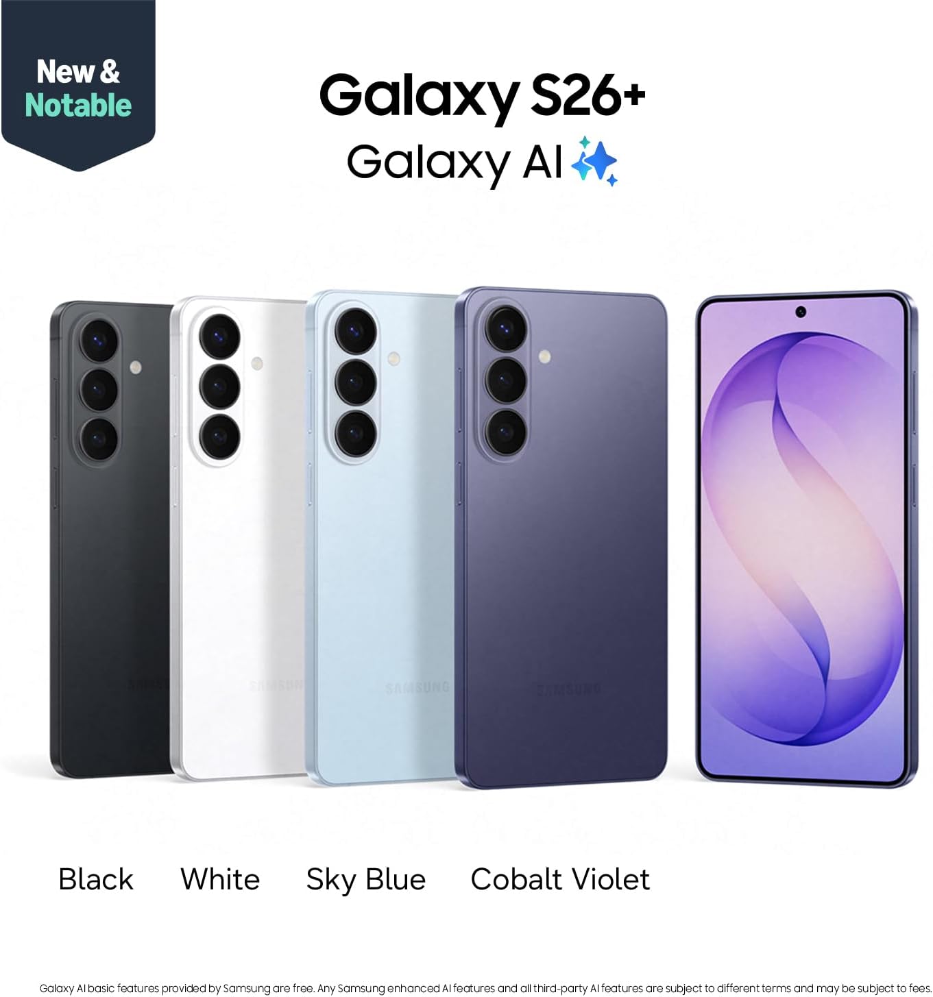 Samsung Galaxy S26 Ultra, Unlocked Android Smartphone, 512GB, Privacy Display, Galaxy AI, AI Camera, Super Fast Charging 3.0, Durable Battery, 2026, US 1 Year Warranty, Black