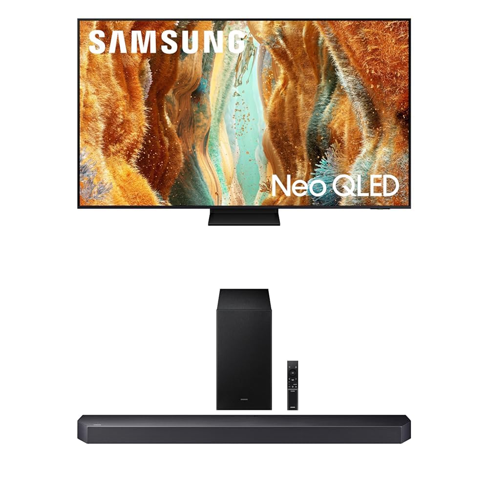 Samsung 85-Inch Class Neo QLED QN70F 4K Mini LED Smart TV (2025 Model) NQ4 AI Gen2 Processor, Quantum Matrix Technology Slim, Motion Xcelerator 144Hz, Samsung Vision AI, Alexa Built-in