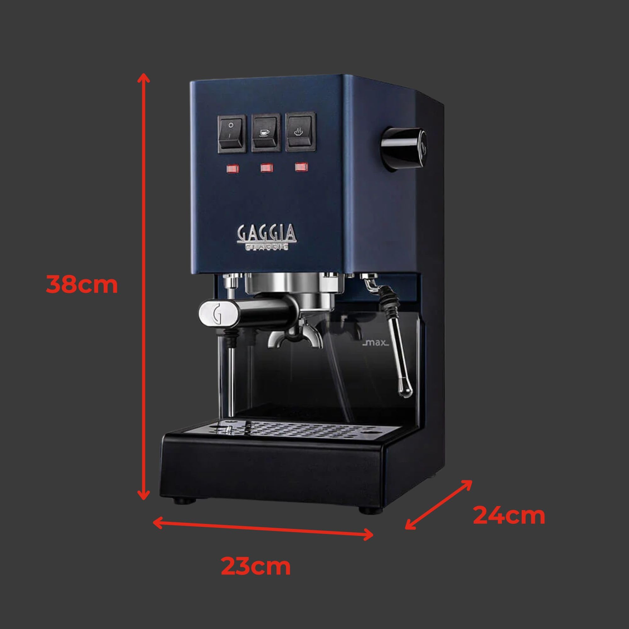 Gaggia RI9380/46 E24 Espresso Machine, Brushed Stainless Steel