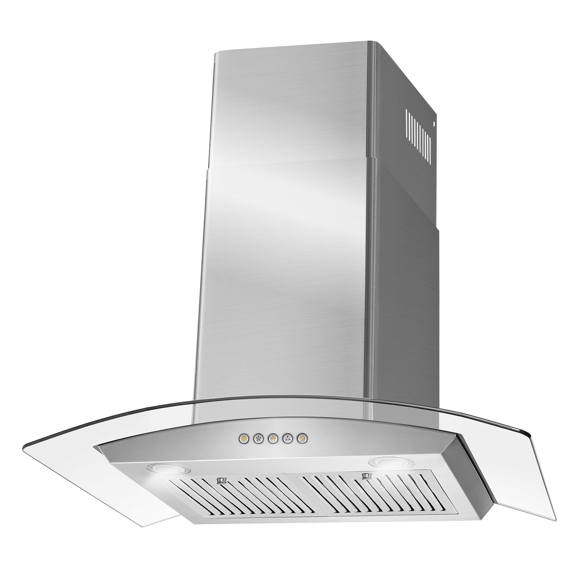 COSMO COS-668AS750 30 in. Vista Collection 380 CFM Ducted Wall Mount Range Hood, Touch Controls, LED Lights, Stainless Steel
