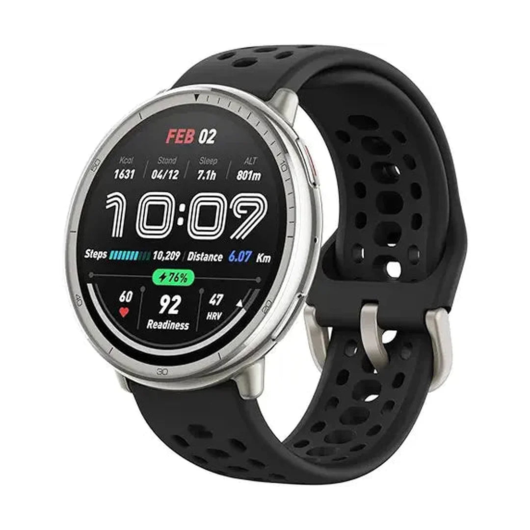 Amazfit Active 2 Smart Watch 44 mm, AI, Voice Control, GPS and Free Map Material, 10 Day Battery, Fitness Tracker with 160plus Sports Modes, 5 ATM Waterproof for Android and iPhone