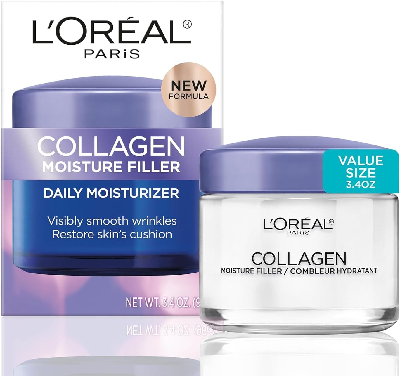 L'Oreal Paris Collagen Moisture Filler Day/Night Cream, 1.7-Fluid Ounce