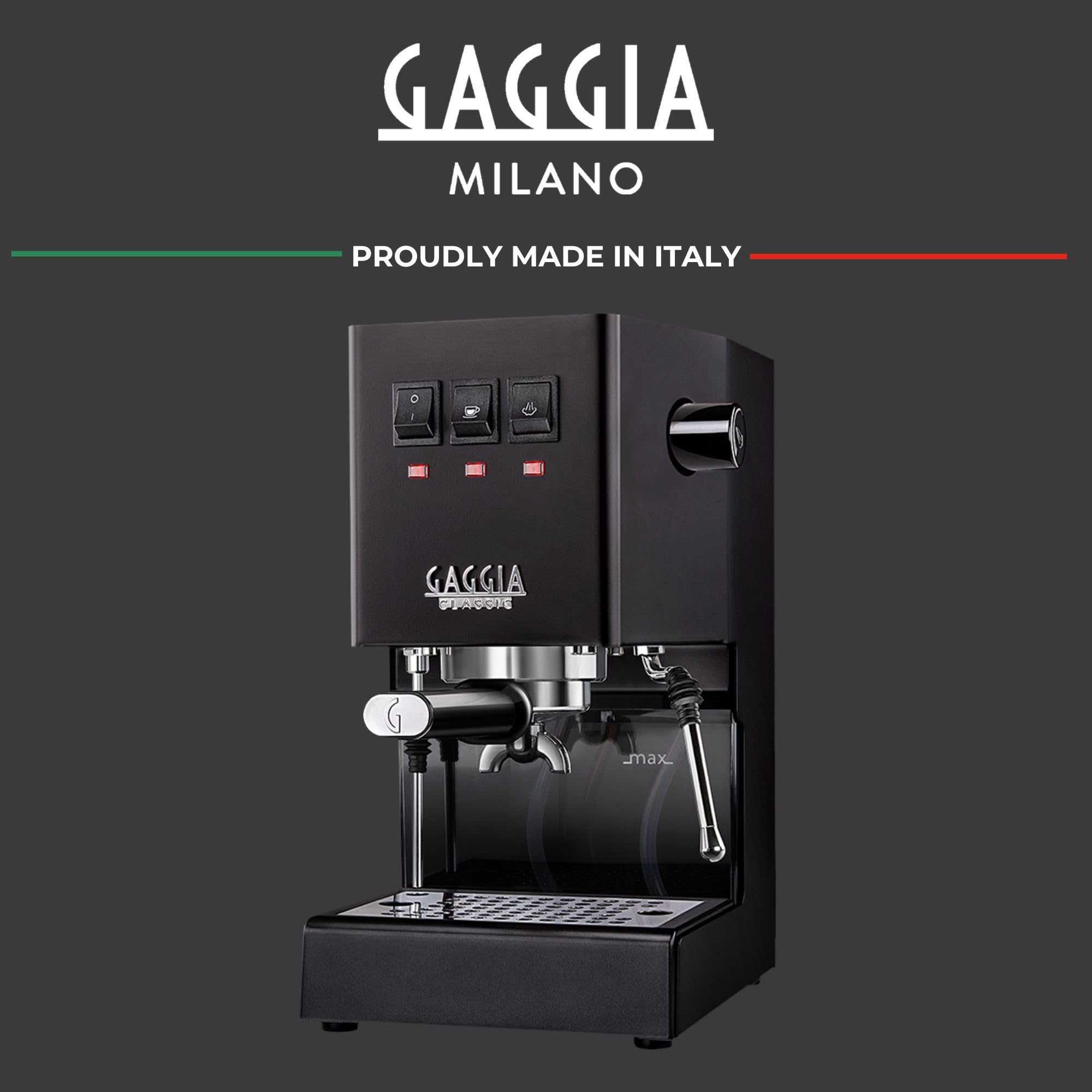 Gaggia RI9380/46 E24 Espresso Machine, Brushed Stainless Steel