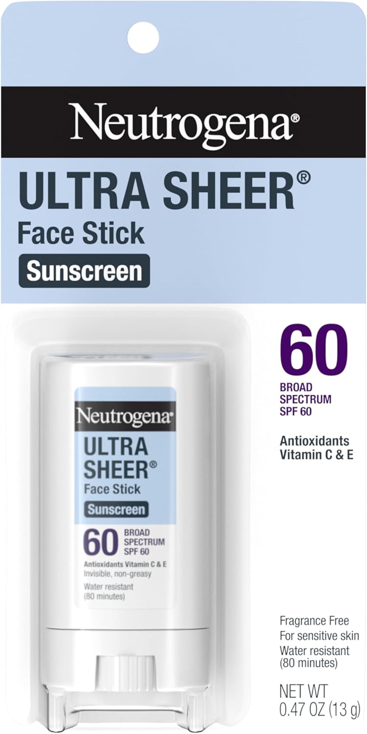 Neutrogena Ultra Sheer Dry-Touch Sunscreen Lotion, Broad Spectrum SPF 55 UVA/UVB Protection, Oxybenzone-Free, Light, Water Resistant, Non-Comedogenic & Non-Greasy, Travel Size, 3 fl. oz