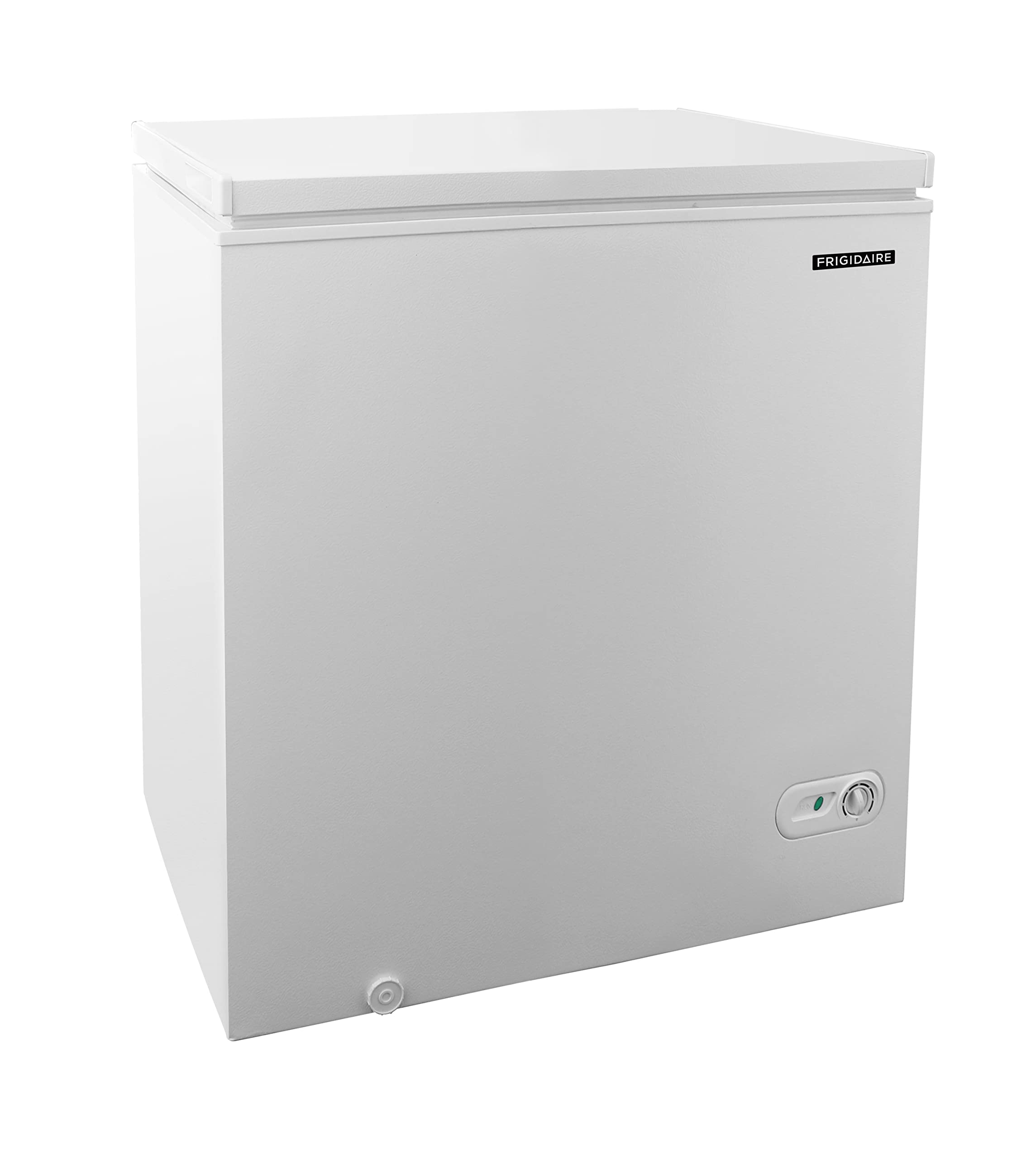FRIGIDAIRE EFRF7003-BLACK Chest Deep Freezer, 7 Cu. Ft, Black Adjustable Thermostat-Removable Vinyl Coated Wire Basket-Easy Defrost Drain