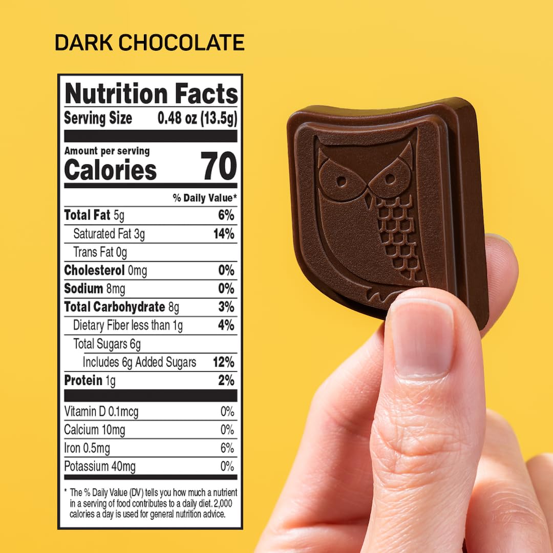 AWAKE - Caffeinated Chocolate Bites - Caramel Milk Chocolate, 50 Bites - 50mg Caffeine - Individually Wrapped Energy Bites - Coffee Alternative - Fairtrade, Gluten Free, Non GMO - 0.48oz