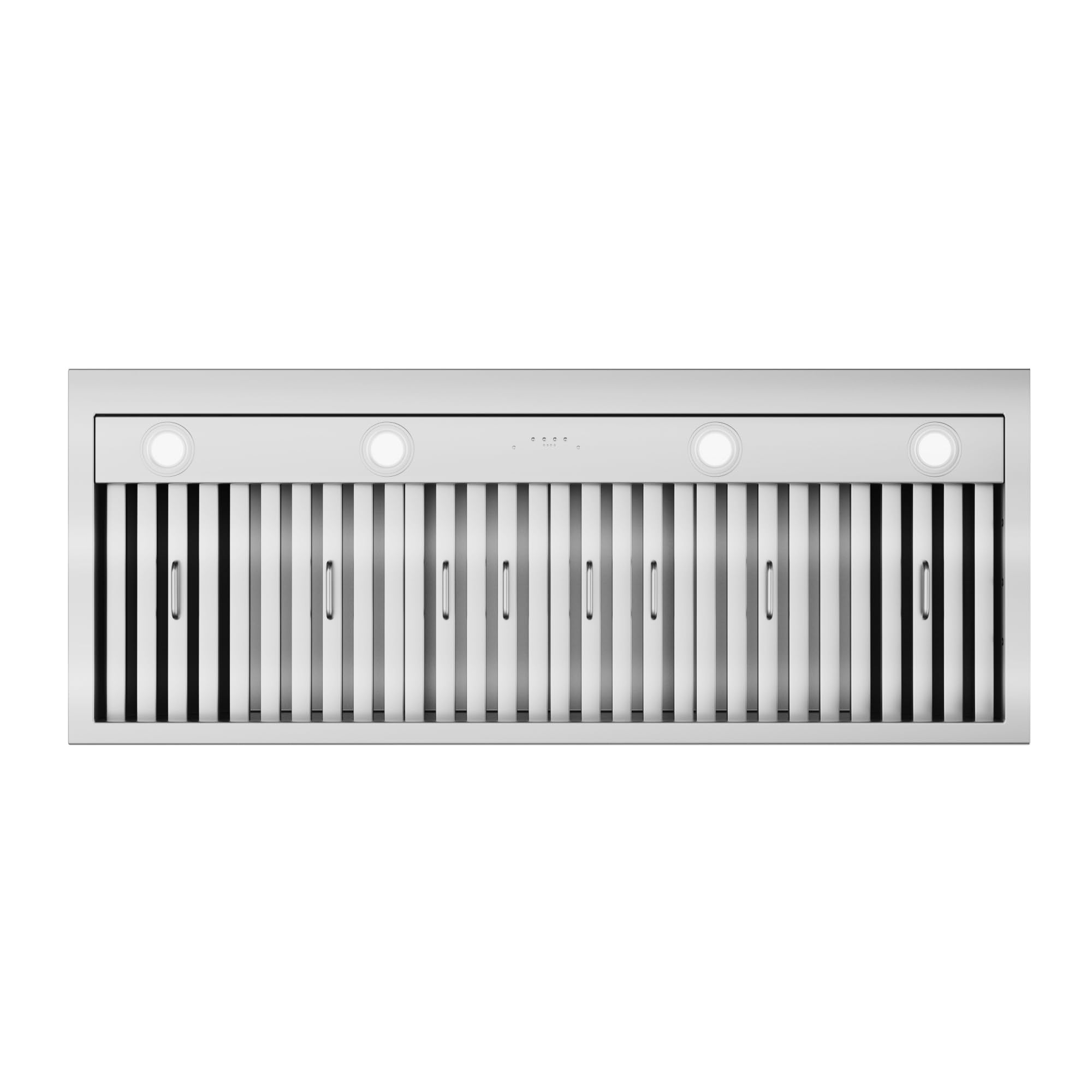 CT Copper Tailor Built-in Range Hood Insert Vent 48 Inch, 1150 CFM with 4-Speed Fan, LED Light, Dishwasher-safe Baffle Filter,Stainless Steel