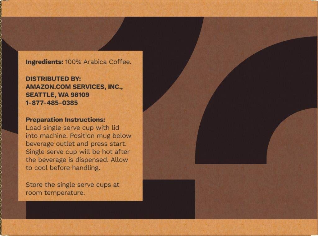 Amazon Brand - Solimo Dark Roast Coffee Pods, Compatible with Keurig 2.0 K-Cup Brewers 100 Count(Pack of 1)