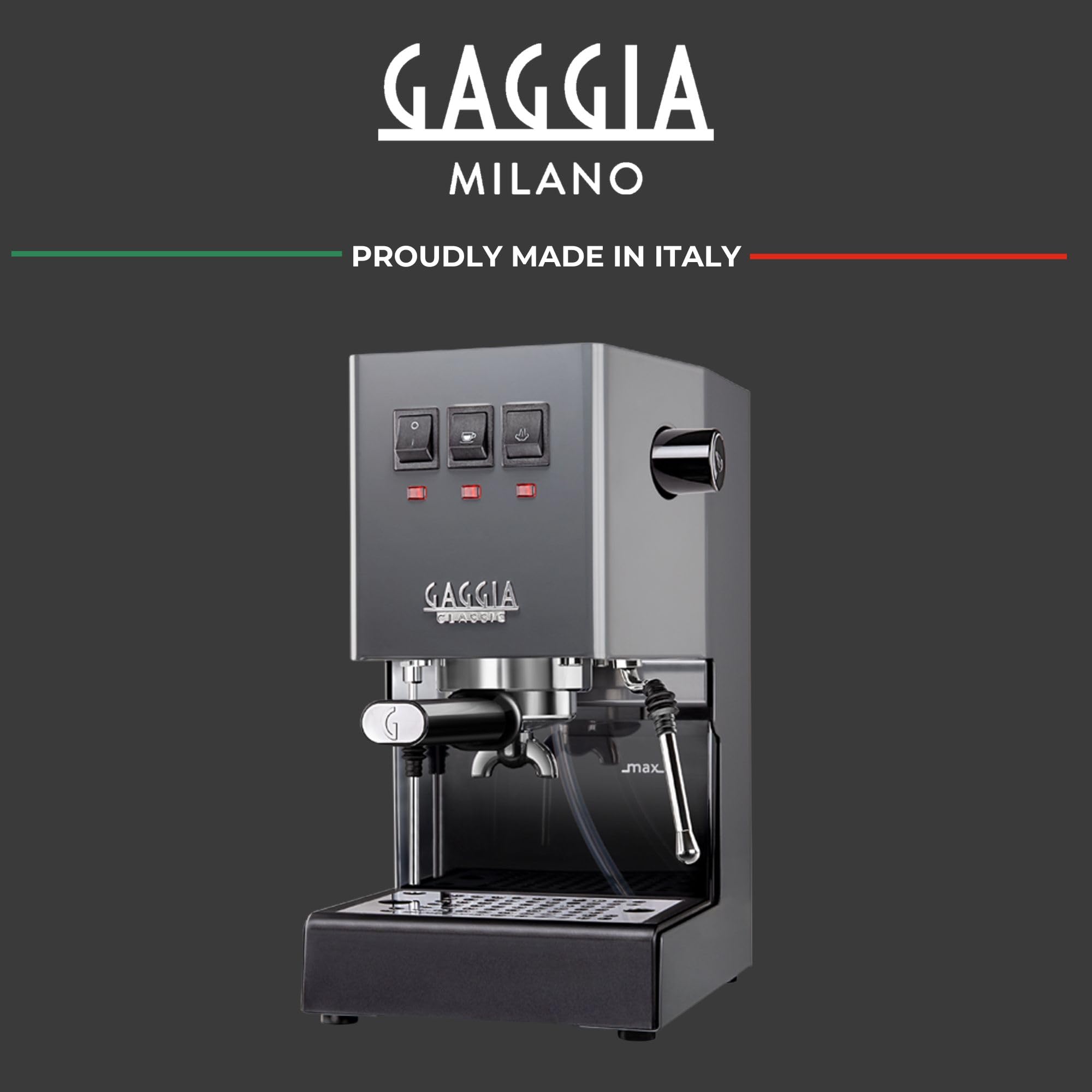 Gaggia RI9380/46 E24 Espresso Machine, Brushed Stainless Steel