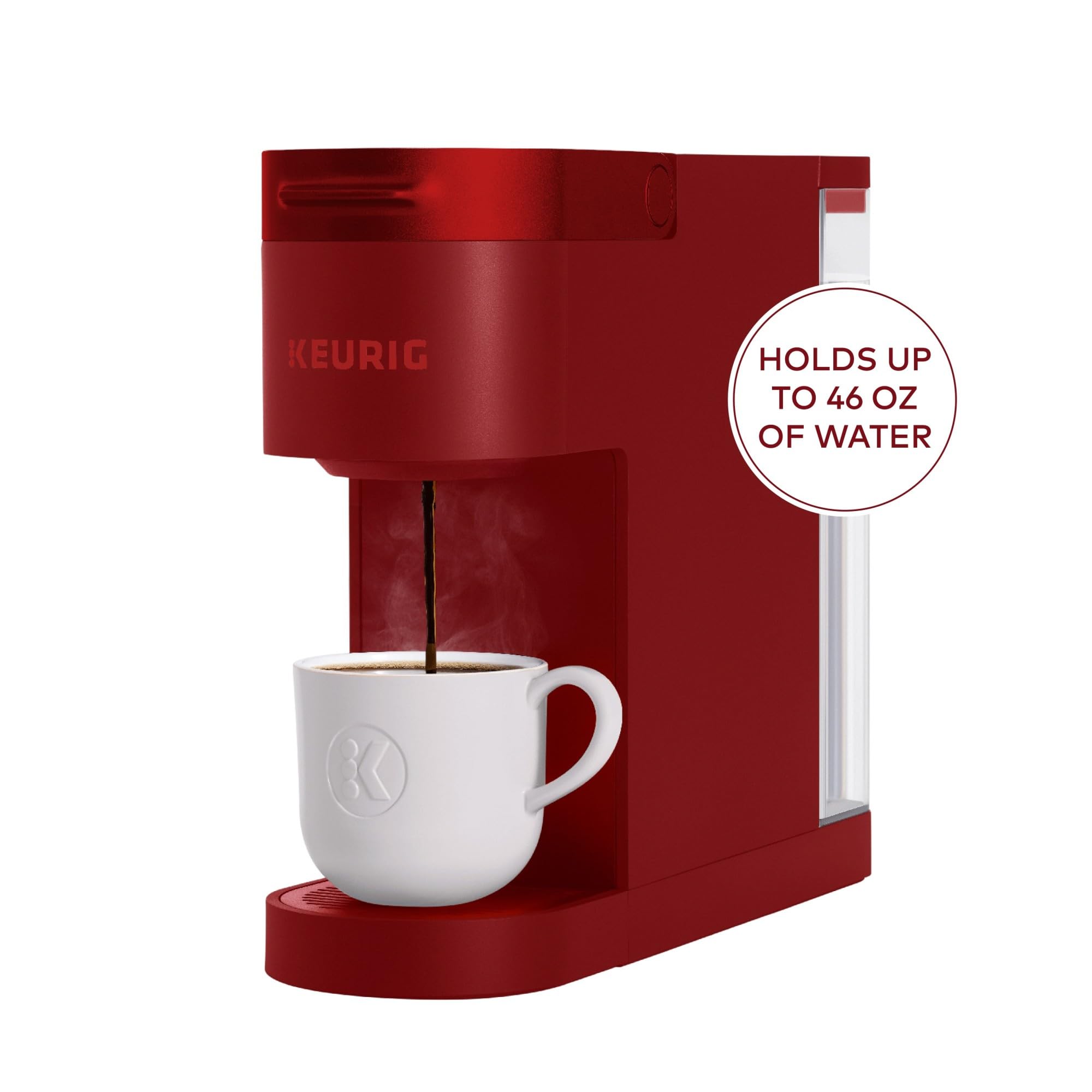 Keurig K-Slim Single Serve K-Cup Pod Coffee Maker, Multistream Technology, 3 Brew Sizes, Slim and Sleek Design, 46oz Removable Reservoir, Black