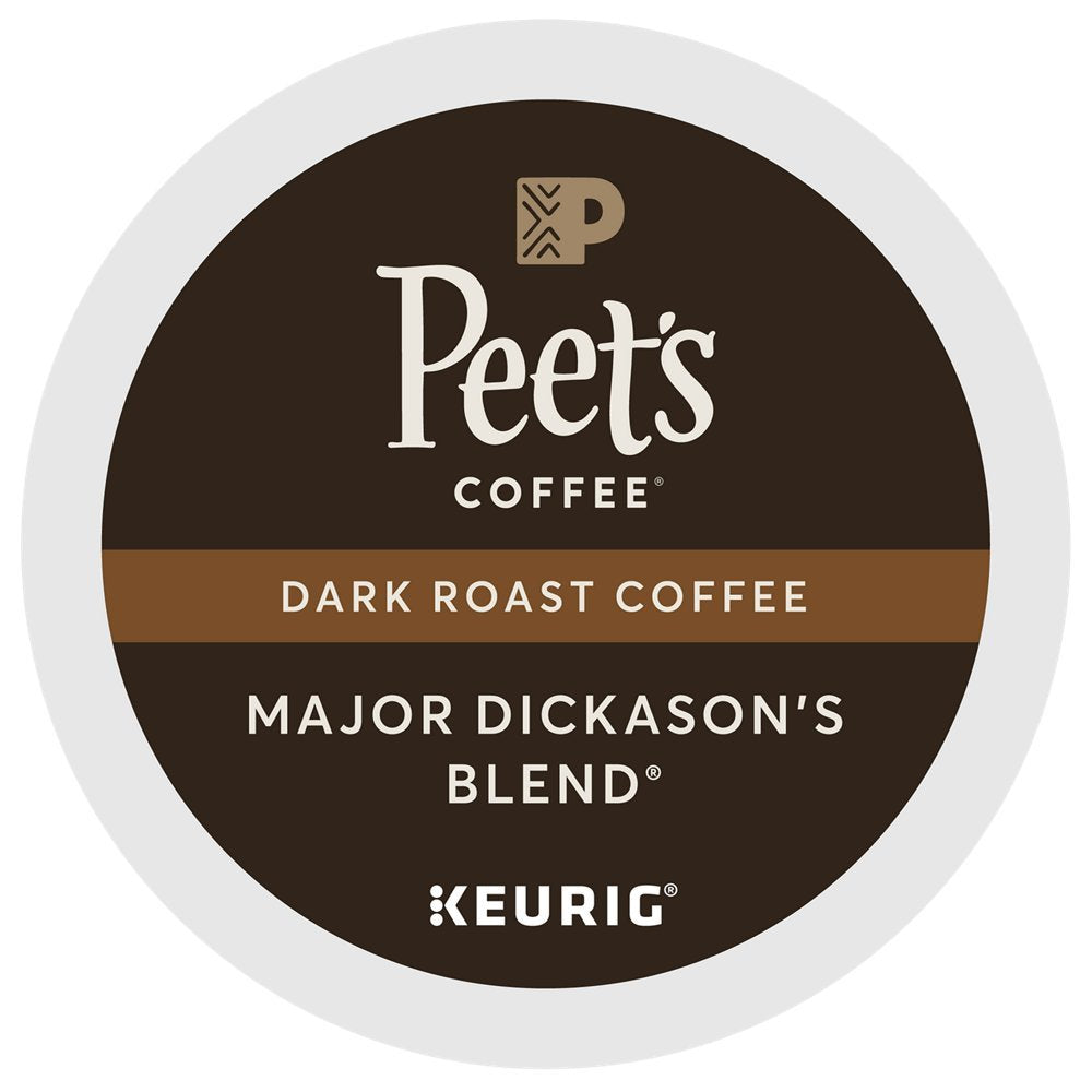 Peet's Coffee, Dark Roast Keurig K-Cup Pods - Major Dickason's Blend 75 Count (1 Box of 75 Pods)