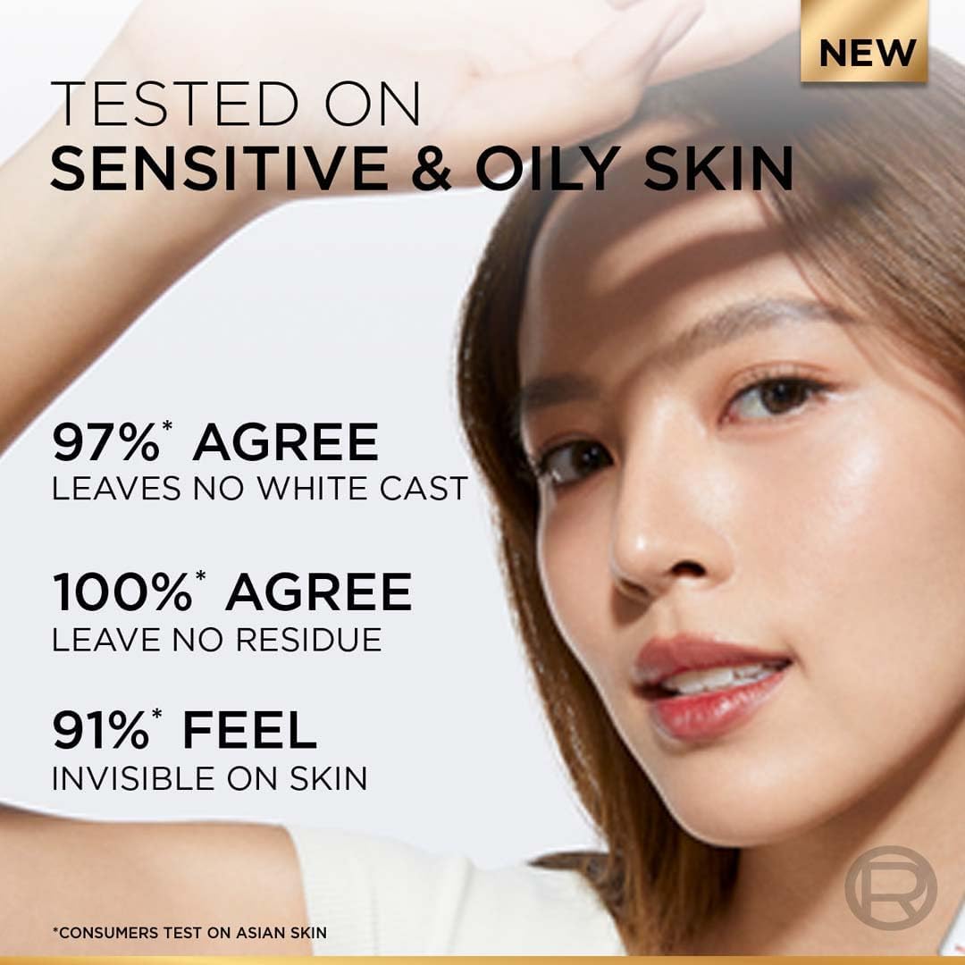 L’Oreal Paris Uv Defender Invisible Resist Daily Sunscreen Spf50+ Pa++++ 50Ml | Lightweight, Waterproof, Sweatproof & Protects From Pollution & Dust