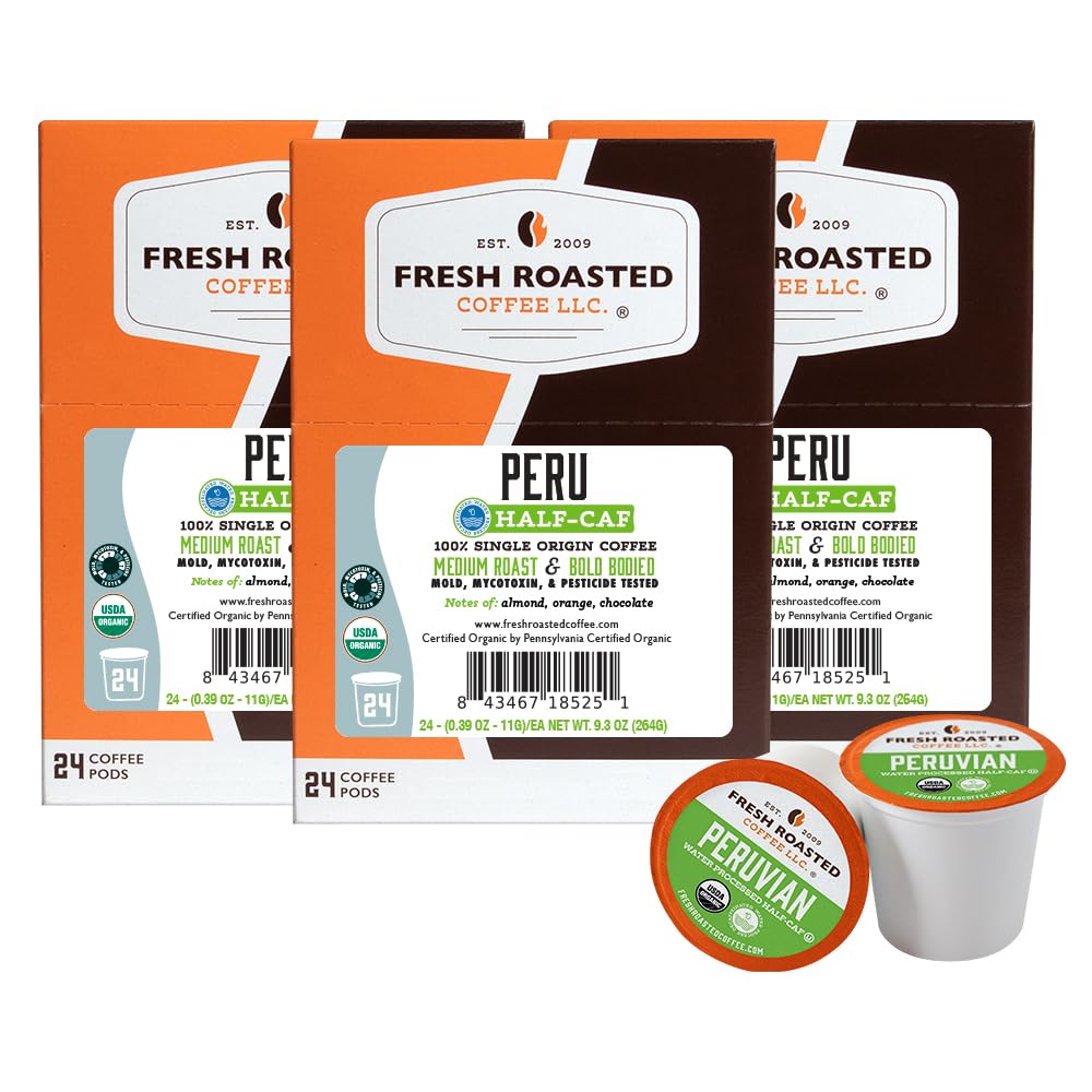 Fresh Roasted Coffee, Italian Roast, Dark, 96 Pods for K Cup Brewers