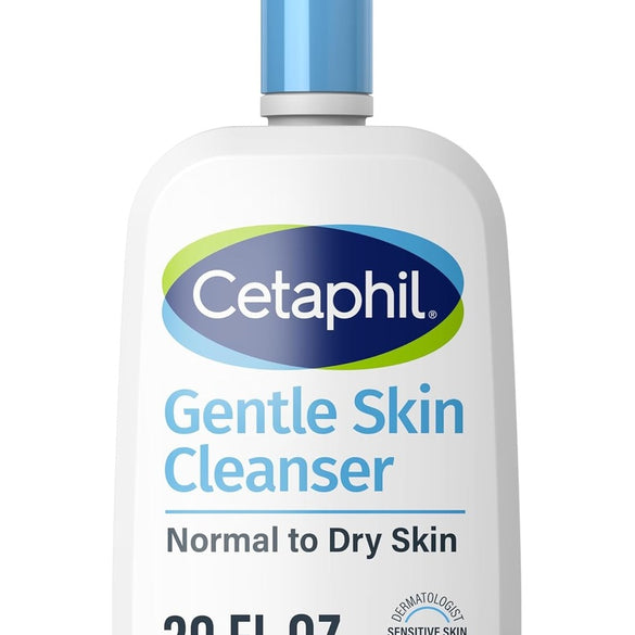 CETAPHIL Face Wash by , Hydrating Gentle Skin Cleanser for Dry to Normal Sensitive Skin, NEW 20 oz, Fragrance Free, Soap Free and Non-Foaming