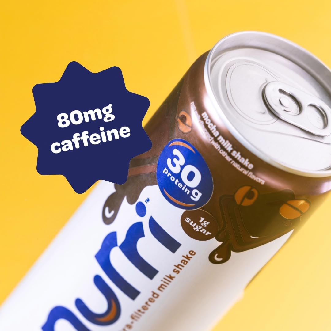 Nurri - 30g Protein Ultra Filtered Milk Shake – Chocolate - Lactose Free, Low Sugar, 150 Calories, 10 Vitamins and Minerals - 11 fl oz, 10 Cans