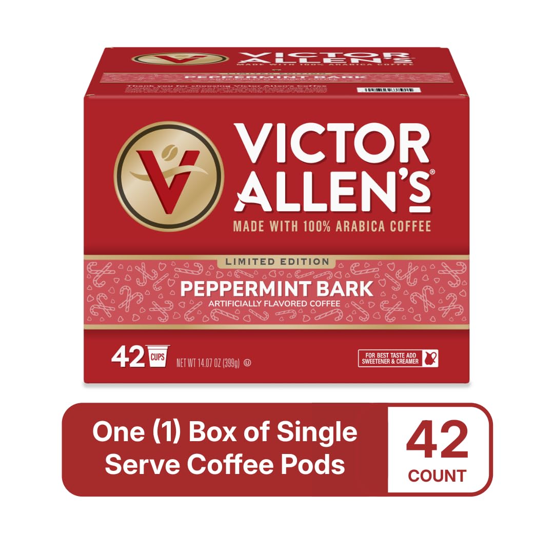 Victor Allen's Coffee Hazelnut Flavored, Medium Roast, 80 Count, Single Serve Coffee Pods for Keurig K-Cup Brewers