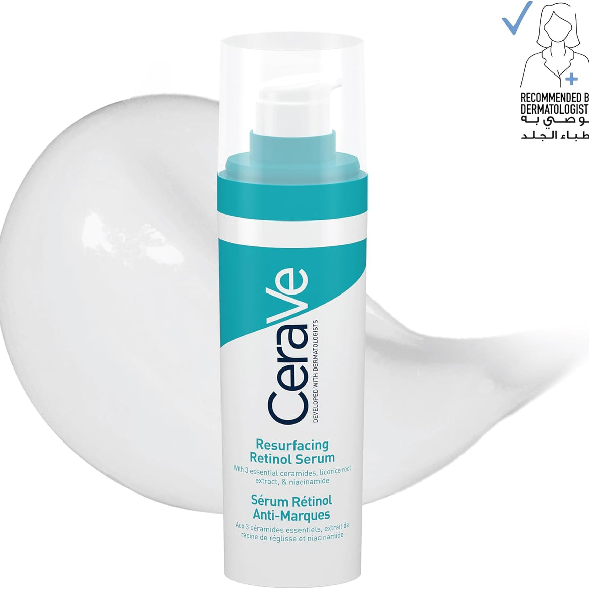 Cerave Resurfacing Retinol Serum To Reduce The Appearance Of Post-Acne Marks And Pores With Retinol, Licorice Root Extract & Niacinamide 30ml