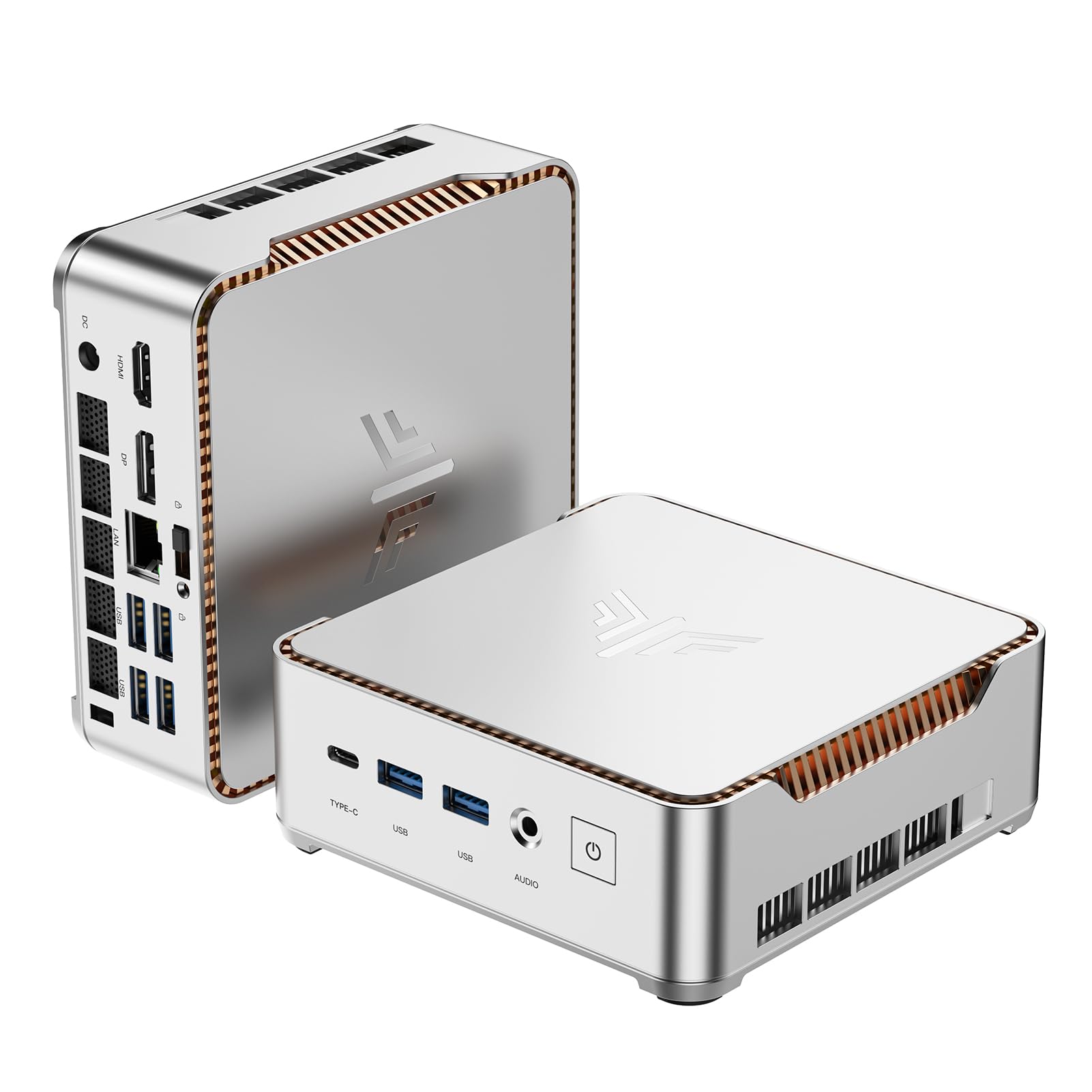 KAMRUI Pinova P2 Mini PC 16GB RAM 512GB SSD, AMD Ryzen 4300U(Beats 10110U/3500U/N95,Up to 3.7GHz,4C/8T)Mini Computers,Triple 4K Display/HDMI+DP+Type-C/WiFi/BT for Home/Business Mini Desktop Computers