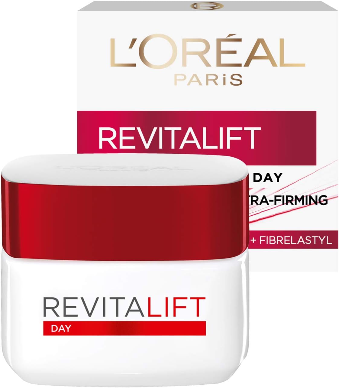 L’Oréal Paris Revitalift Moisturizing Day Cream with Pro-retinol & Fibrelastyl - Anti-Wrinkle + Enhanced Elasticity, 50ML