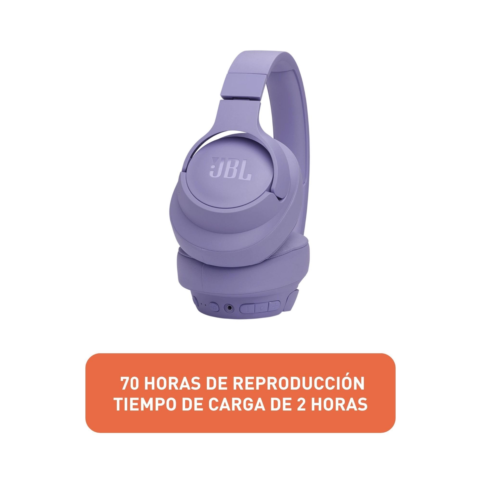 JBL Tune 770NC - Adaptive Noise Cancelling with Smart Ambient Wireless Over-Ear Headphones, Bluetooth 5.3, Up to 70H Battery Life with Speed Charge, Lightweight, Comfortable & Foldable Design (Black)