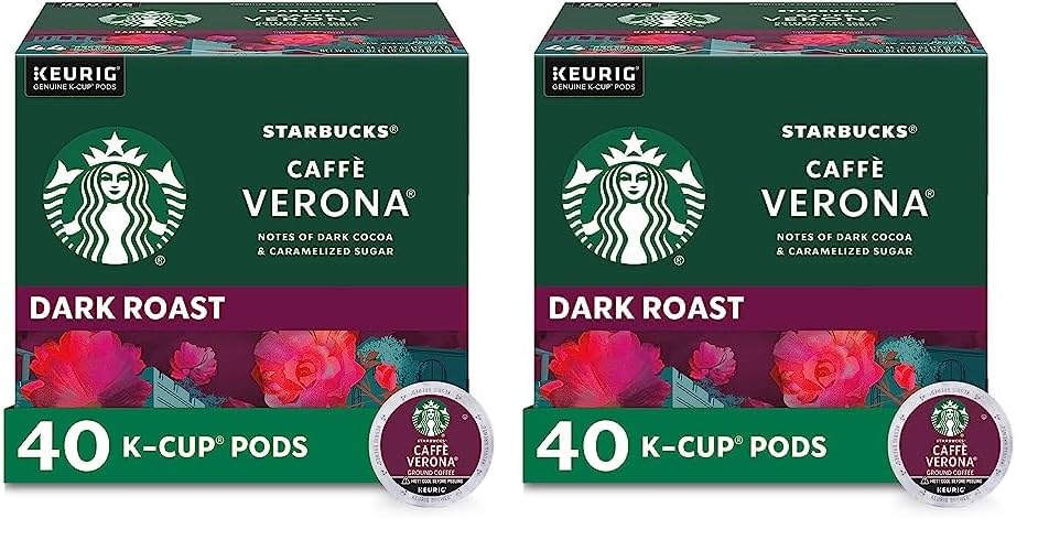 Starbucks K-Cup Coffee Pods, Dark Roast Hot or Iced Coffee, French Roast, 96 Keurig Pods