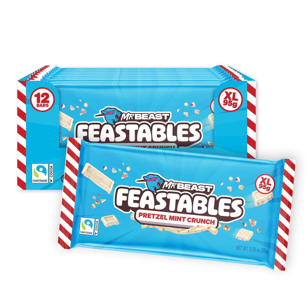 Feastables MrBeast Peanut Butter Jack-O-Lantern, Milk Chocolate & Creamy Peanut Butter Filling, Cups for Adults & Kids, Chocolate Candy for Halloween Snacks, Made With Fairtrade Cocoa, 30 Count