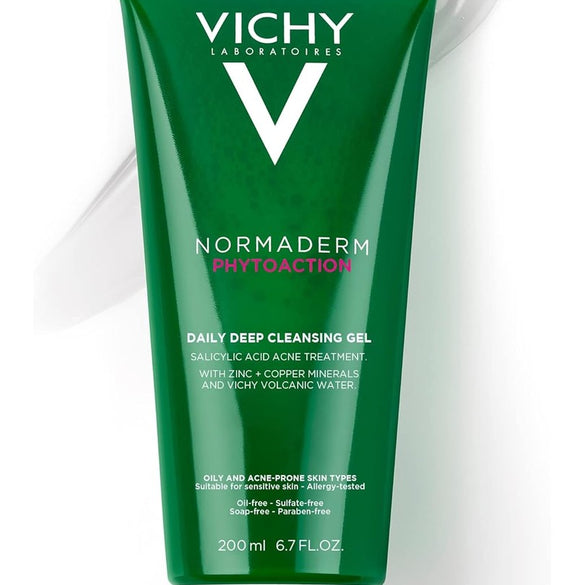 Vichy Normaderm Phytosolution Face Cleanser Gel for Oily/Acne Skin with Salicylic Acid 400ml