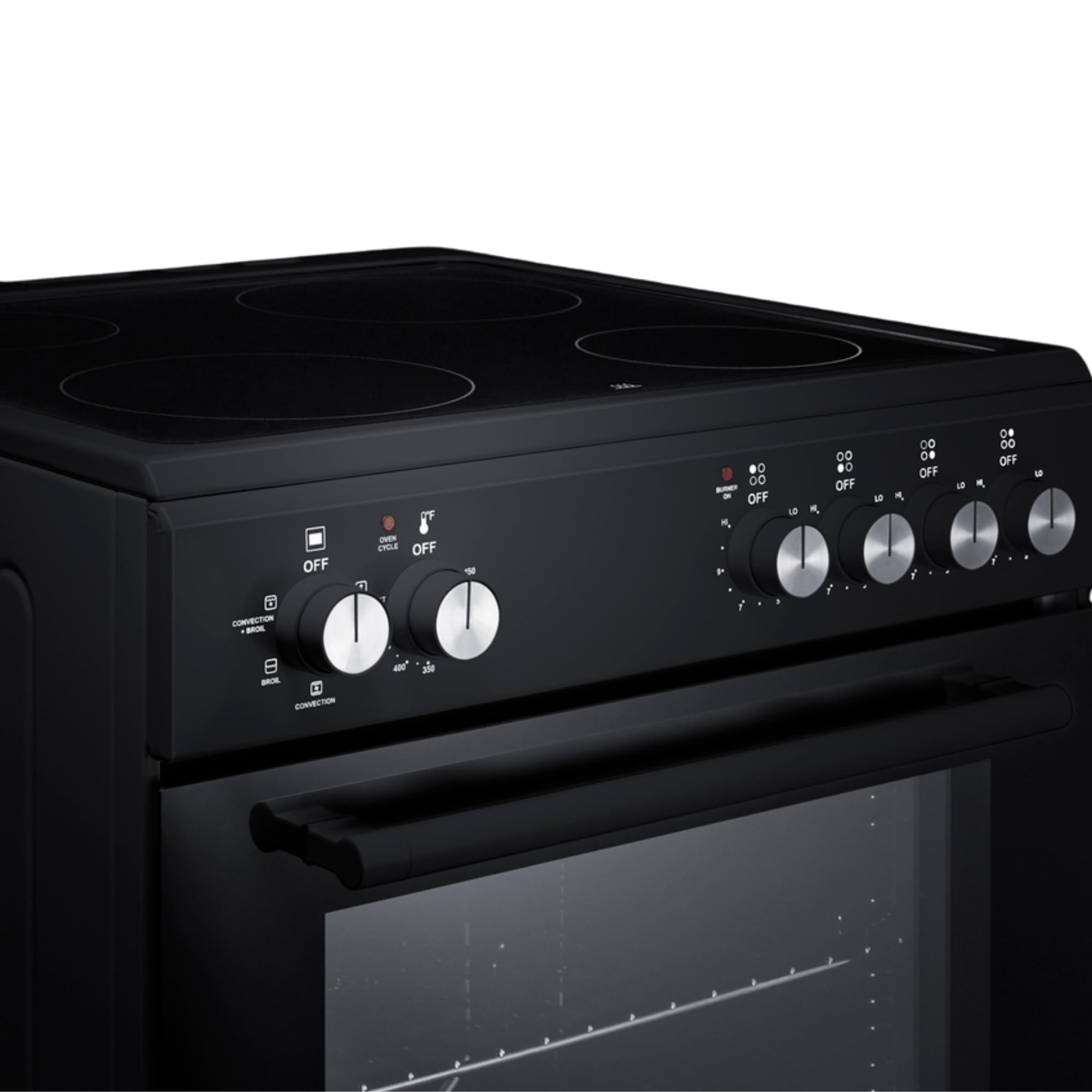 Summit 24” Electric Smooth Top Range, Large 2.44 cu.ft. oven. ADA Compliant, White- REXT24W