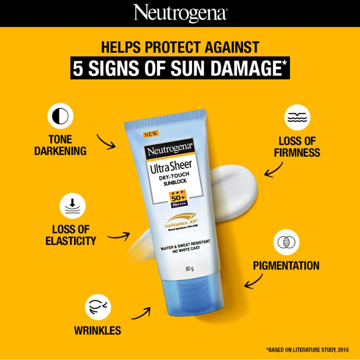 Neutrogena Ultra Sheer Dry Touch Sunblock SPF 50+ Sunscreen (White,80 g))