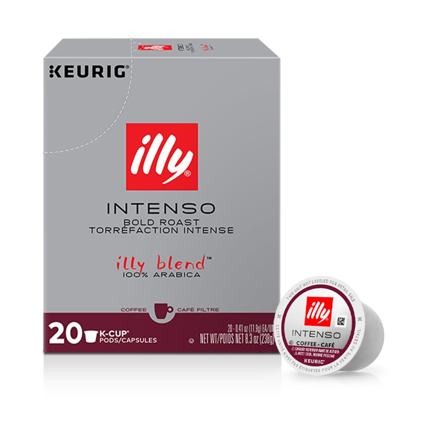 Illy Coffee K Cups - Pods For Keurig Machines – Classico Roast - Caramel, Orange Blossom & Jasmine - Mild, Flavorful & Balanced Flavor - No Preservatives – 32 Count