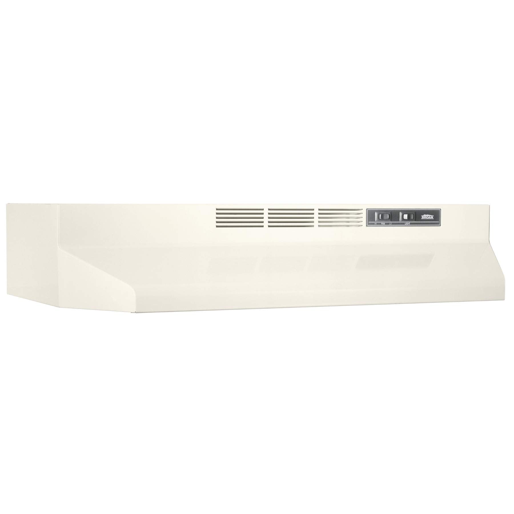 Broan-NuTone 413001 Non-Ducted Ductless Range Hood with Lights Exhaust Fan for Under Cabinet, 30-Inch, White