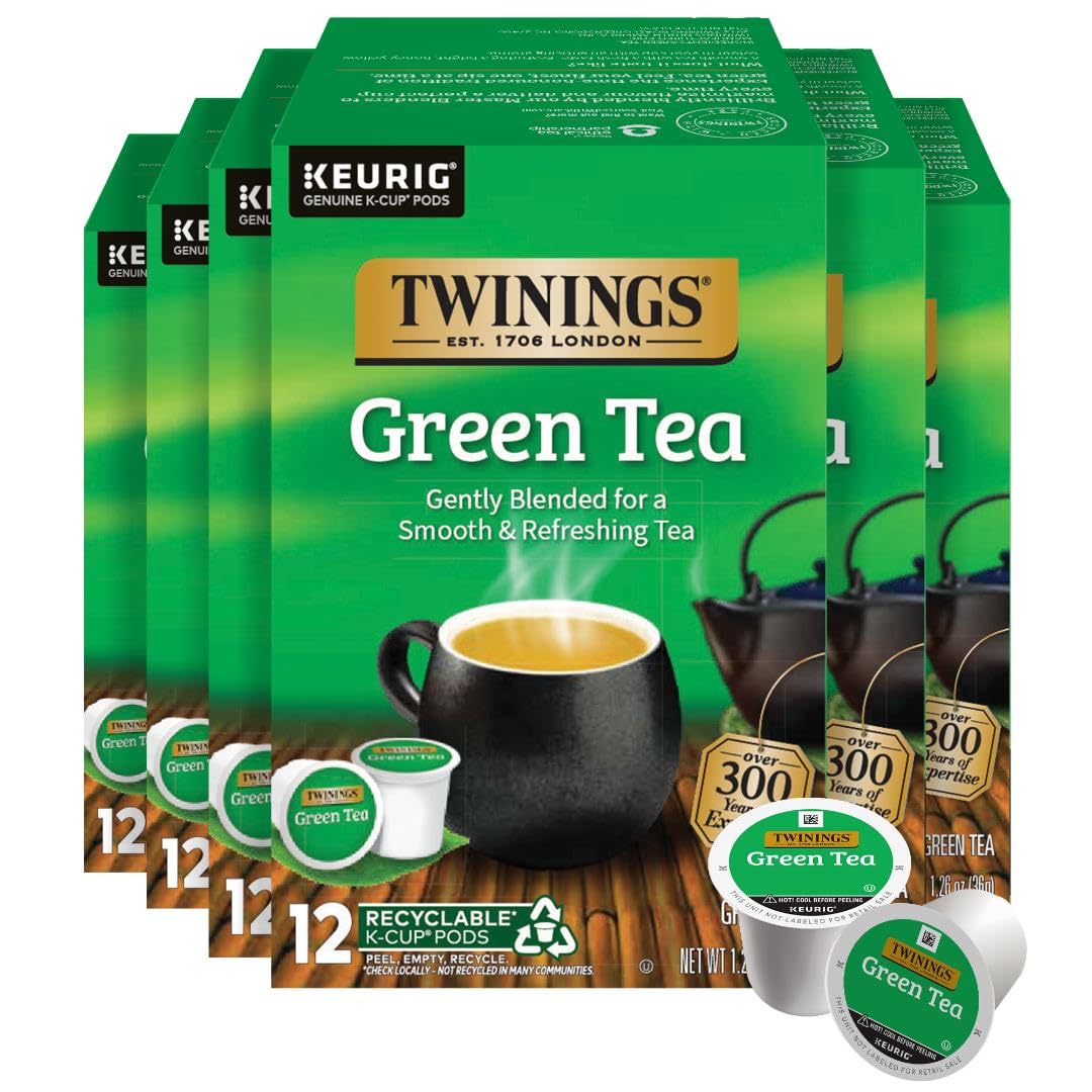 Twinings English Breakfast Black Tea K-Cup Pods for Keurig, 24 Count (Pack of 1), Smooth, Flavourful, Robust, Caffeinated, Enjoy Hot or Iced