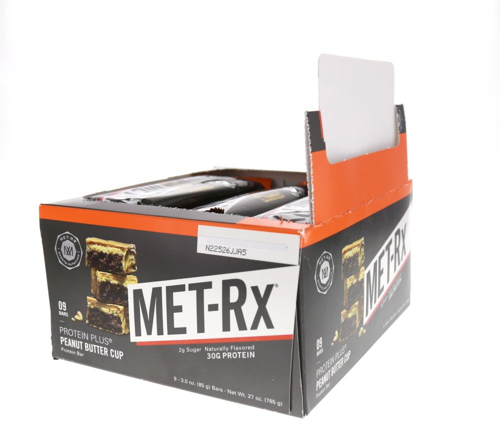 MET-Rx Big 100 Protein Bar, Meal Replacement Bar, 32G Protein, Super Cookie Crunch, 9 Bars (Pack of 1)