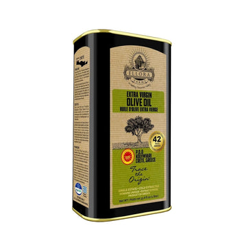 Ellora Farms Olive Oil Extra Virgin, Certified Single Estate PDO, Polyphenol Rich Extra Virgin Olive Oil Cold Pressed & Traceable, Global Gold Awards EVOO, Kosher, Crete, Greece 33.8 Fl oz (1 Ltr)