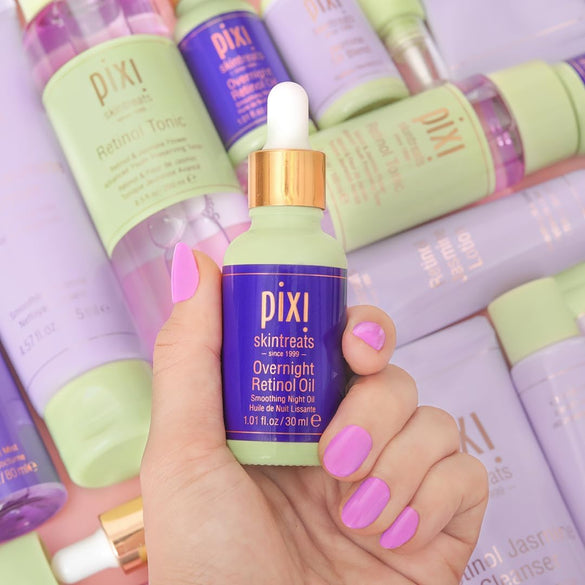 Pixi Beauty Overnight Retinol Oil | Smoothing Night Oil | Peptides Help Firm & Revitalize Skin | Improves Appearance of Fine Lines | 1.01 Fl Oz