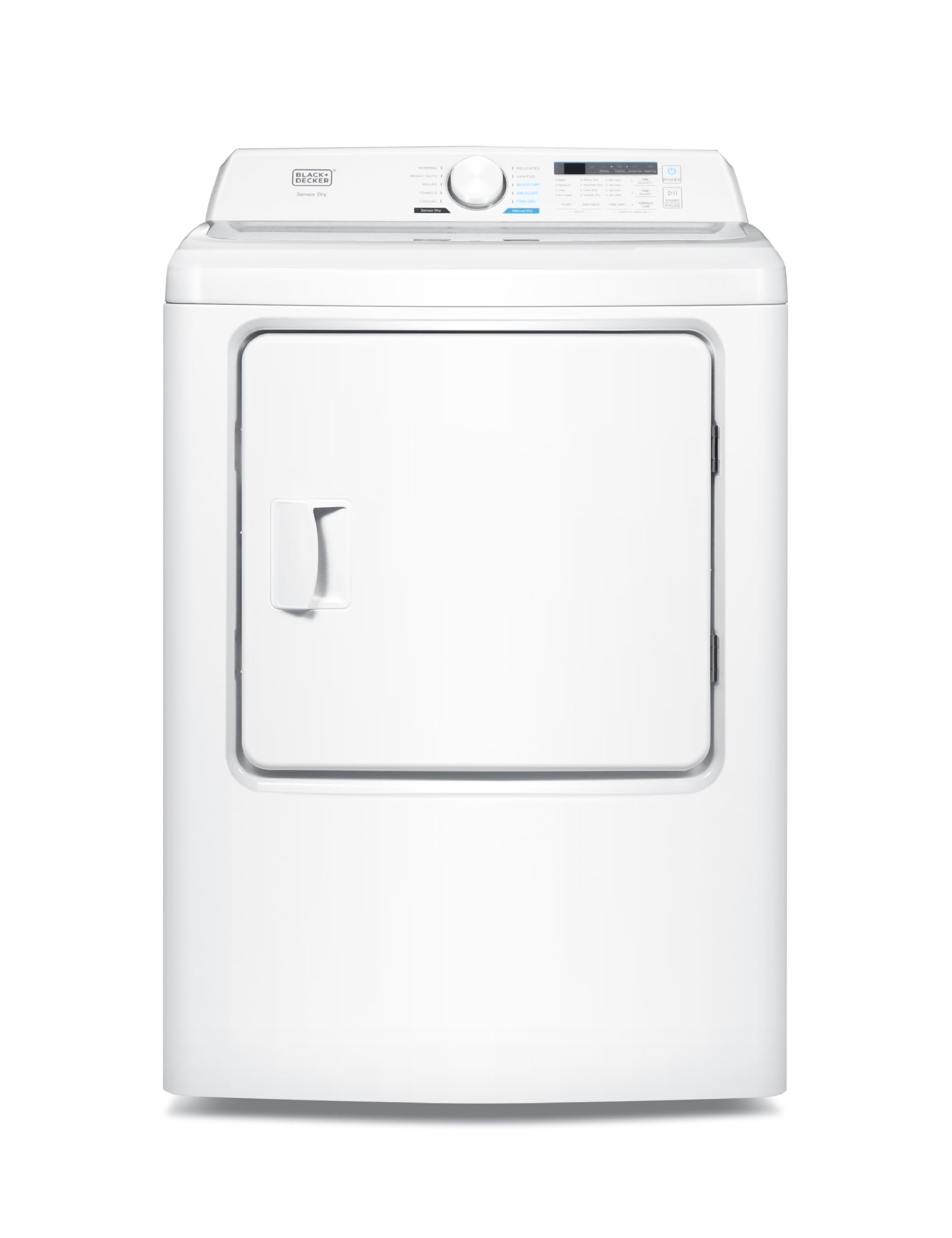 BLACK+DECKER BCED37 Compact Dryer for Standard Wall Outlet, Small, 4 Modes, Load Volume 13.2 lbs., White