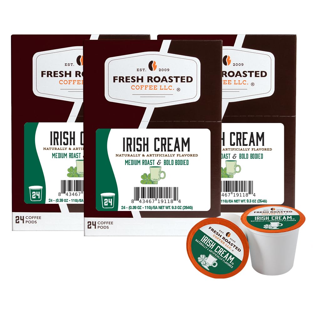 Fresh Roasted Coffee, Italian Roast, Dark, 96 Pods for K Cup Brewers